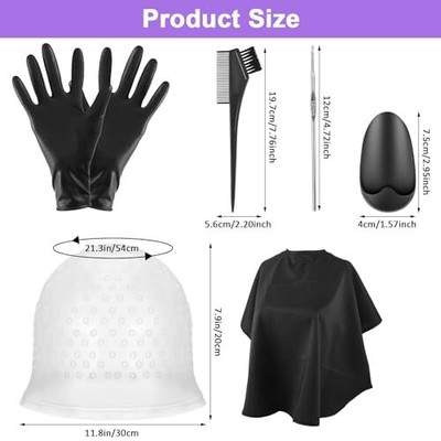 Kit resaltador de coloraci&oacute;n del cabello de 6 piezas para peluquer&iacute;a de sal&oacute;n