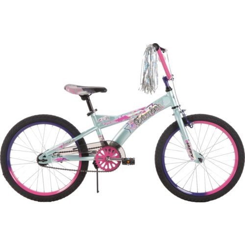 20 Inch Girls Bike Streamers Front Hand Brake Kickstand Bicycle Riding Pink Seat