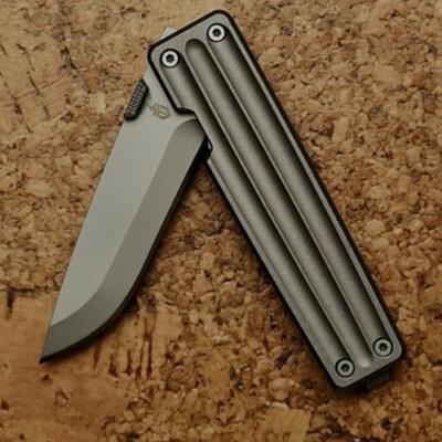 GERBER POCKET SQUARE ALUMINUM,Plenty of Style.Disctnd. AUTHENTIC. 