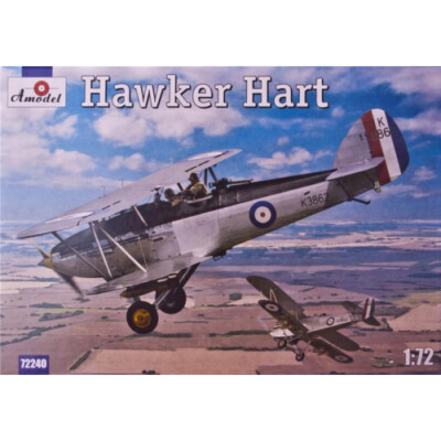 Hawker Hart Scale 1/72 - Plastic model kit AMODEL 72240 