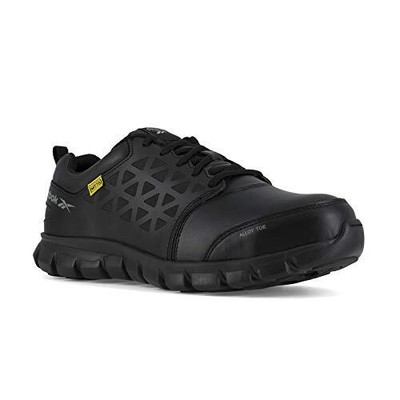 Pre-owned Reebok Work Men's Sublite Cushion Alloy Toe Internal Metatarsal Guard Work Shoe In Black