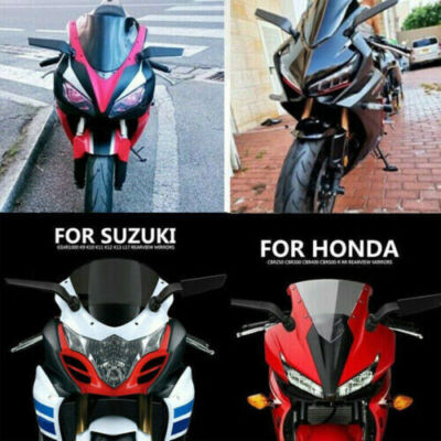 Side Mirrors Fit For Yamaha YZF R1 R3 R6 Rearview Wind Wing Mirror Adjustable