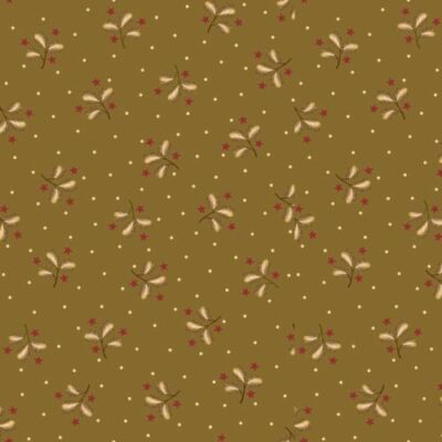  Sage & Sea Glass By Kim Diehl - Ochre Sprigs & Stars   #1541-66