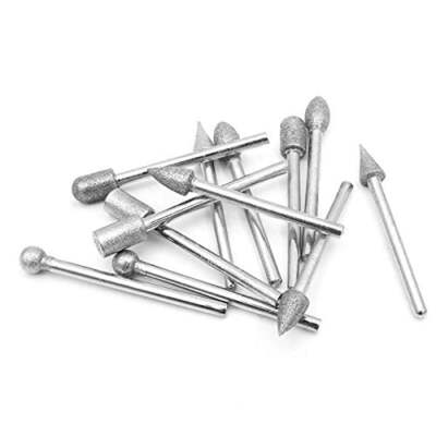 Diamond Grinding Burr Drill Bits Sets Compatible with Dremel Rotary Jewelry Maki