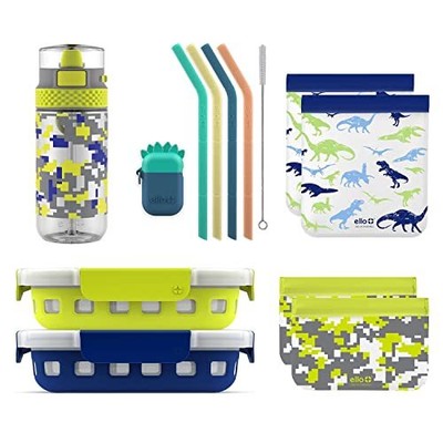 And Water Bottle Lunch Pack Set 13piece Lilac Cas