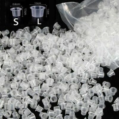 100/500 Pcs Ink Caps Plastic Cups Tattoo Supplie