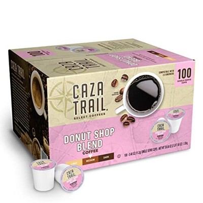 Caza Trail Coffee Pods Donut Shop Blend Single Serve Pack of