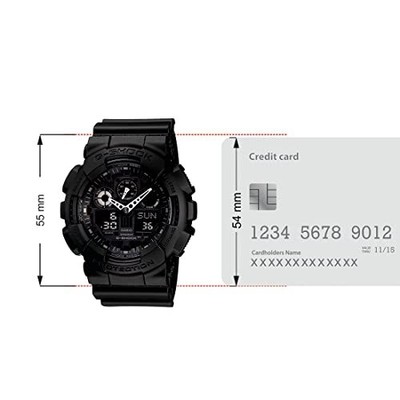 Pre-owned Casio G-shock Analog-digital Black Dial Men's Watch-ga-100-1a1dr (g270)