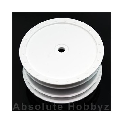 DE Racing /10 Borrego Wheel (TLR 22) - (front) - White (1pr) - DER-BB-LFW