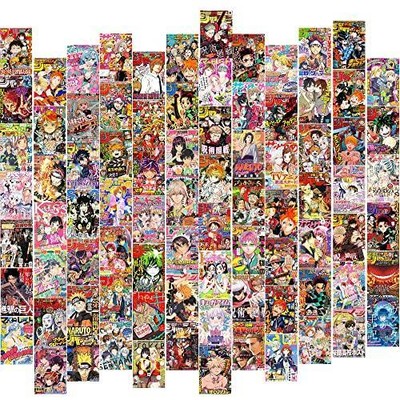 Anime Posters for Room Aesthetic, 84pcs Manga Wall Collage Kit for Anime Room