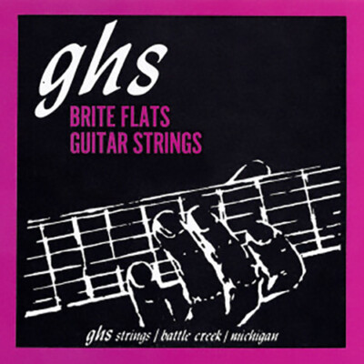 GHS 710 Brite Flats Flatwound Light Electric Guitar Strings 10-46