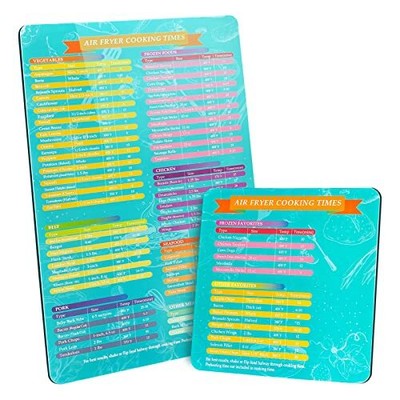 Magnetic Cheat Sheet Cooking Times Reference Guide For Cooking Frying