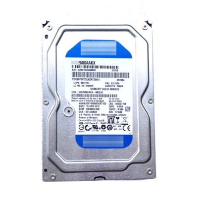 Western Digital 250GB WD2500AAKX 7200RPM SATA 3.5'' Internal HDD Hard Disk Drive