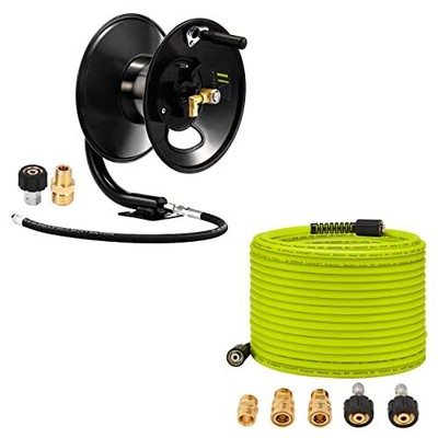 Pressure Washer Hose Reel 100ft Pressure Washer Hose 50 Ft X 1/4