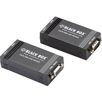 Black Box Async RS232 Extender over CATx - DB9 with Control Signals to Terminal