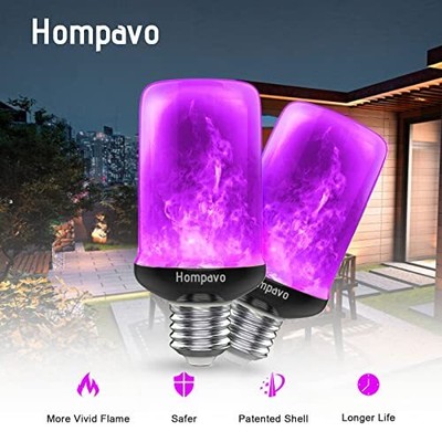 upgraded&lsquo; Led Flame Light Bulbs Purple Flickering Light Bulbs With Upside Down