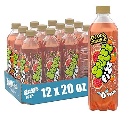 , Blood Orange Flavored Sparkling Water, Zero Sugar, with Electrolytes, 20 Fl...
