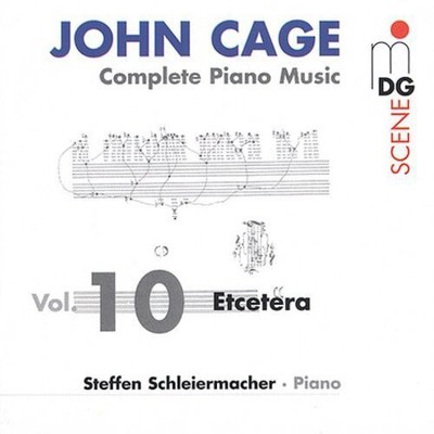 CAGE / SCHLEIERMACHER - COMPLETE PIANO MUSIC 10: ETCETERA NEW CD
