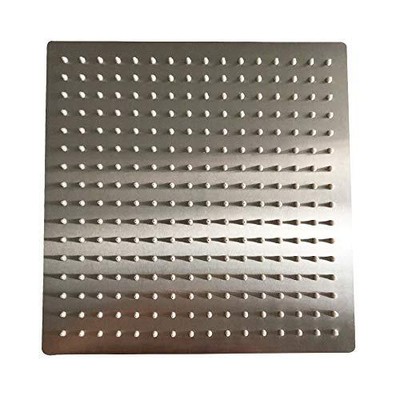 12" Square Rainfall & High Pressure Stainless Steel Bat