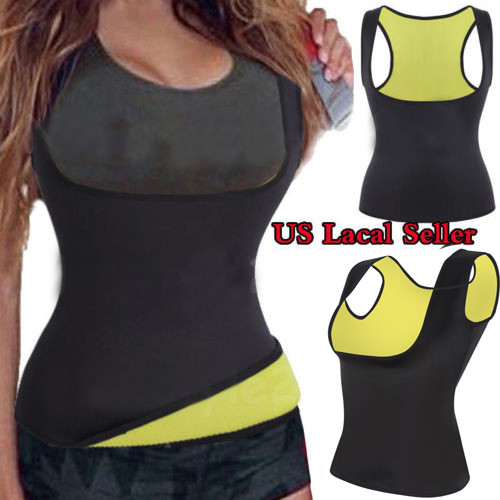 Plus Size Waist Trainer Neoprene Hot Body Shaper Vest with Sauna Suit Effect UCB