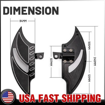 For Harley Road King Glide FXSB Softail CNC Cut Passenger  Foot Pegs Floorboards