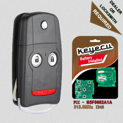 Replacement Remote Key Fob 3Btn for Acura MDX RDX 2007-2012 FCC ID: N5F0602A1A