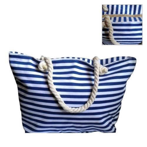 Sacco Borsa In Tela Corda Da Mare 55x34x19cm Fantasia Spiaggia Vacanza dfh