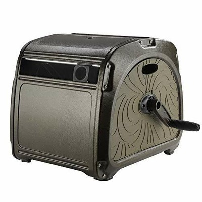 Giraffe Metal Hose Reel Box Heavy Duty Retractable Garden Hose Reel Hideaway Wit