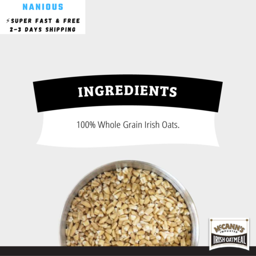 McCann's Irish Oatmeal, Quick Cooking Rolled Oats, 16 1 Pound (Pack of 1)