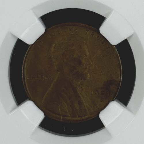 1909-S VDB 1¢ Lincoln Penny  NGC VF25 BN --