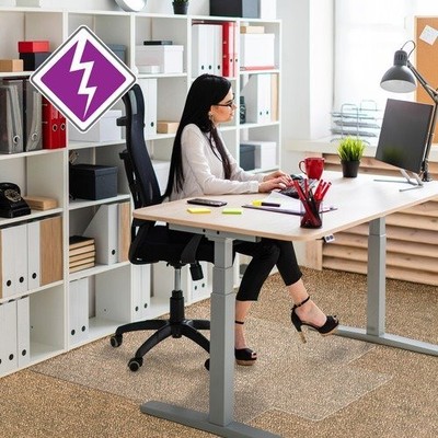 Computex Anti-Static Chairmat, Std. Lip, 36''x48'' , GNTN (FLR319226LV)