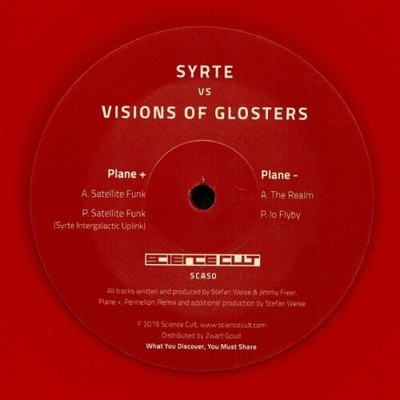 SYRTE VS. VISIONS OF GLOSTERS 759.370 12'' NEW COLORED VINYL Science Cult electr