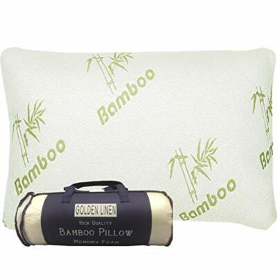BAMBOO PILLOW Memory Foam with Stay Cool Cover Zipper King G