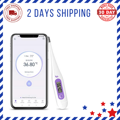 basalthermometer zur zykluskontrolle(Violett),Fruchtbarkeitsthermometer