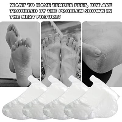 400x Disposable Paraffin Bath Liners for Foot, Plastic Bath Socks Booties Covers