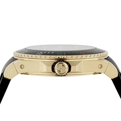 Pre-owned Gucci Dive Men's Watch Black Stainless Quartz 45mm Ya136219 Genuine