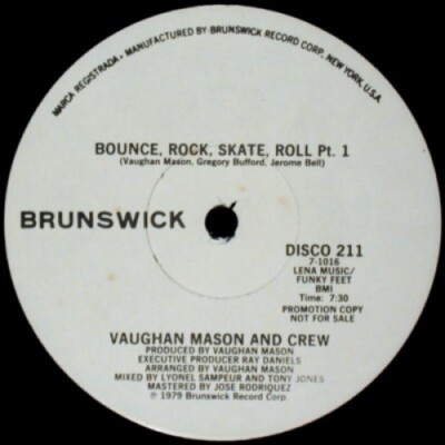 VAUGHAN MASON Bounce, Rock, Skate, Roll 12'' NEW VINYL Brunswick