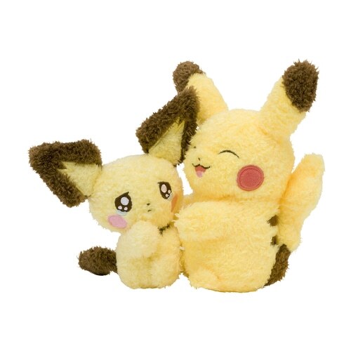 Pokemon Center Original Pichu Pikachu Plush Buruburu Mugyu Crying