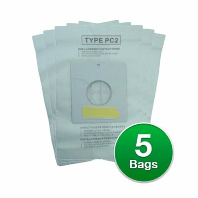 EnviroCare Replacement Vacuum Bags for Sharp Canisters Type PC-2 (5 Bags)