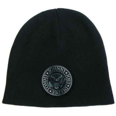 Ramones - Presidential Seal Logo - Black OSFA Beanie Cap