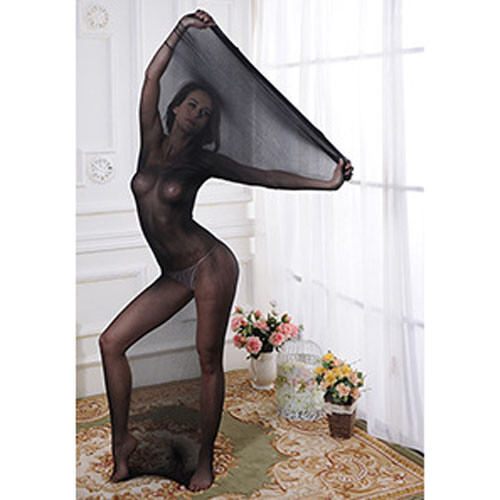 Women Transparent Shiny Glossy Bodystocking Bodysuit Mummy Sleeping Bag Bodyhose