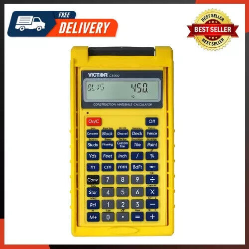 Construction Materials Calculator with Protective Case easy to use and