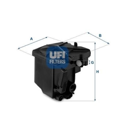 FILTRO GASOLIO C2 C3 C4 FIESTA FOCUS FUSION 206 24.027.00 UFI