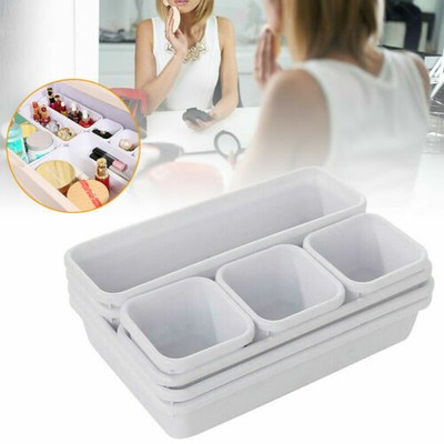 8x Aufbewahrungsbox Schrank Schublade Organizer Box Kosmetikbox für Schmink Neu