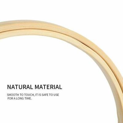 DIY Embroidery Hoops Frame Set Bamboo Wooden Hoop Rings Home Cross Stitch Tools
