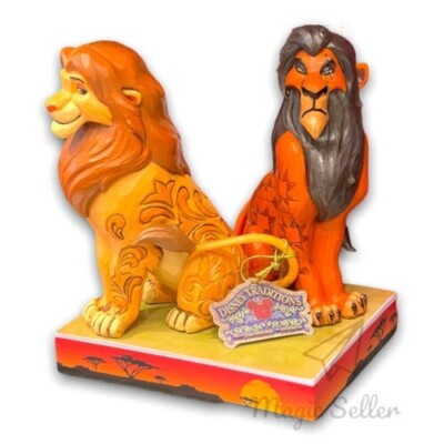 Enesco Disney Traditions Lion King Proud And Petulant Simba Scar Figurine NEW