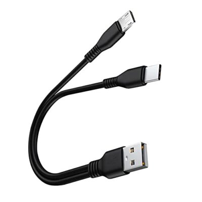 2 in 1 Micro USB and C Splitter Cable A to Micro and USB C Charging&Data Cord...