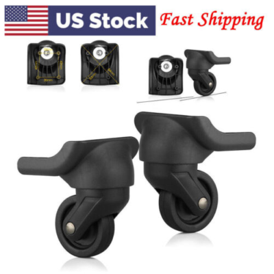 Wheel Baggage Suitcase Mute Swivel Casters Replacement 2pcs