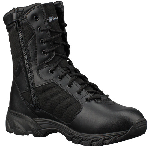 SMITH & WESSON FOOTWEAR Men's Breach 2.0 6in Black Side Zip Boots
