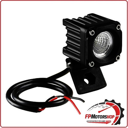 WL19 FARO AUSILIARIO SUPPLEMENTARE 1 LED 9/32V LUCE AMPIA BIANCO PER CAMION MOTO